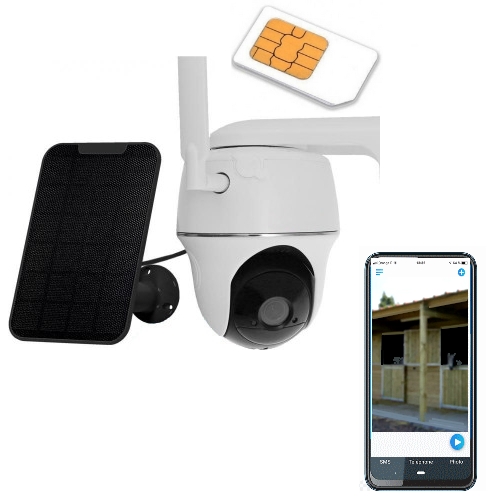 camera batterie rechargeable en solaire connectée par SIM